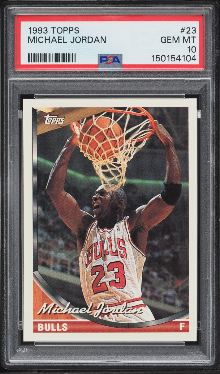 1993 Topps Basketball Michael Jordan #23 PSA 10 GEM MINT - Photo 1