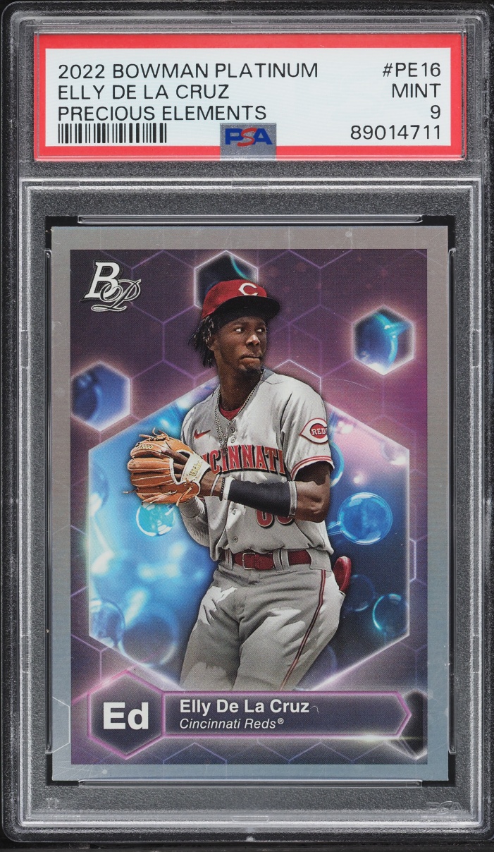2022 Bowman Platinum Precious Elements Elly De La Cruz PROSPECT #PE-16 PSA 9 MINT - Photo 1