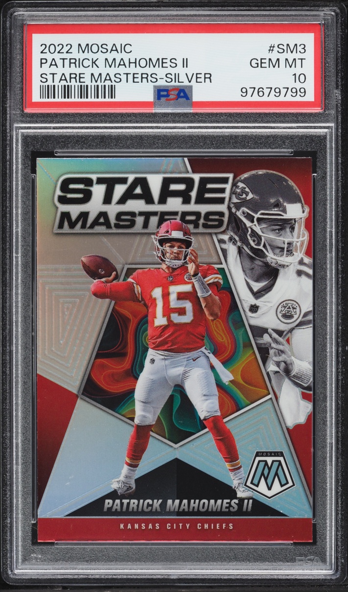 2022 Panini Mosaic Stare Masters Silver Patrick Mahomes II #SM-3 PSA 10 GEM MINT - Photo 1