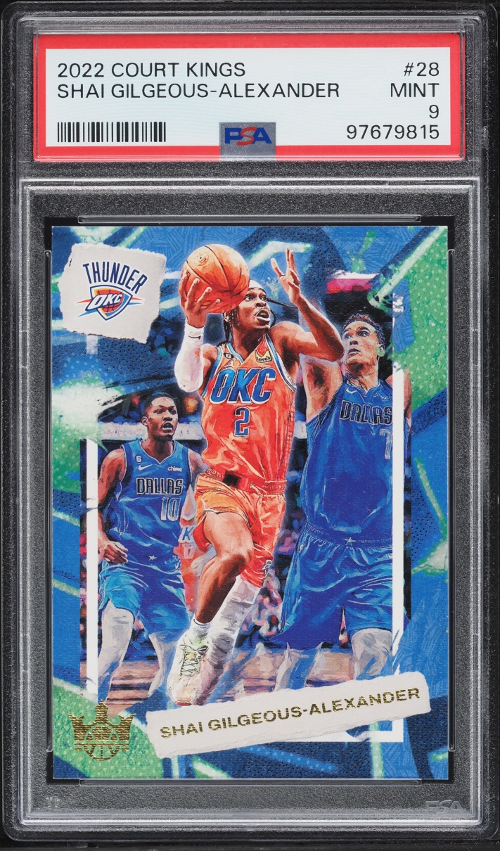 2022 Panini Court Kings Shai Gilgeous-Alexander #28 PSA 9 MINT - Photo 1
