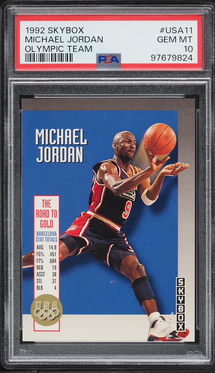 1992 Skybox Olympic Team Michael Jordan #USA11 PSA 10 GEM MINT - Photo 1
