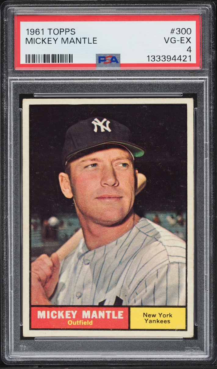 1961 Topps Mickey Mantle #300 PSA 4 VGEX - Photo 1