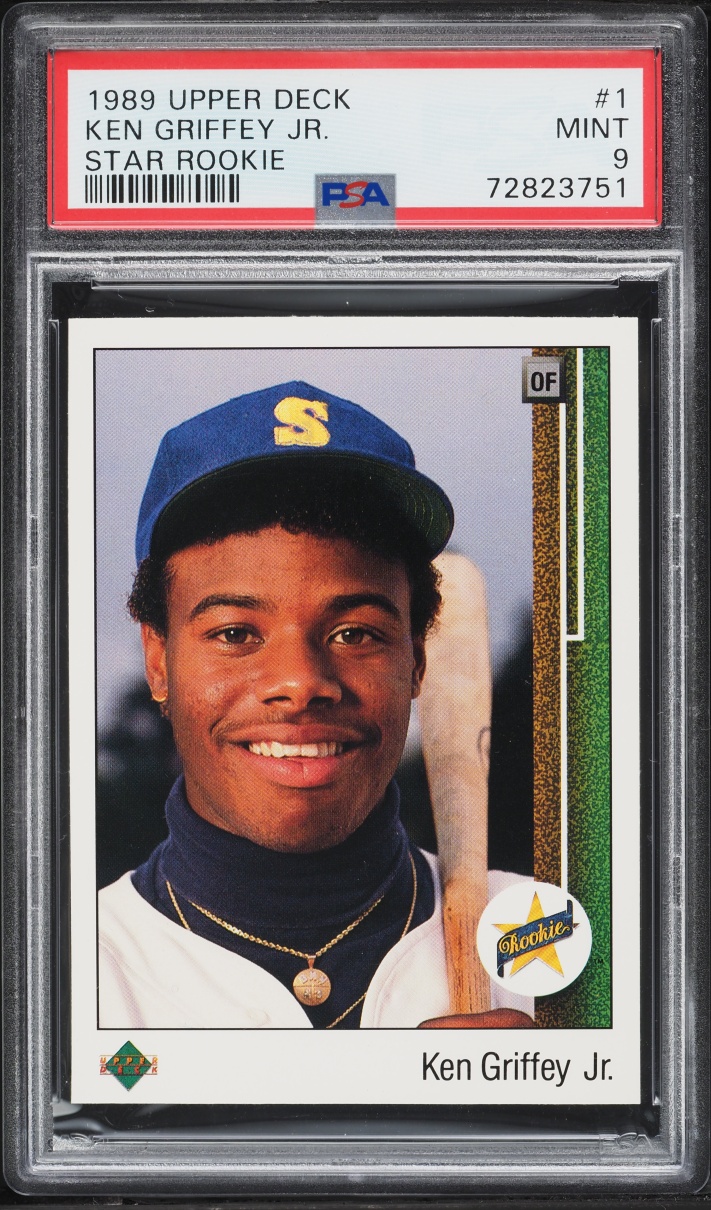 1989 Upper Deck Ken Griffey Jr. ROOKIE #1 PSA 9 MINT - Photo 1