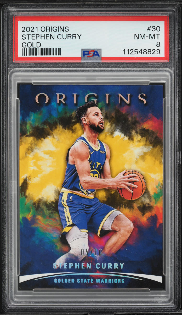 2021 Panini Origins Gold Stephen Curry /10 #30 PSA 8 NM-MT - Photo 1