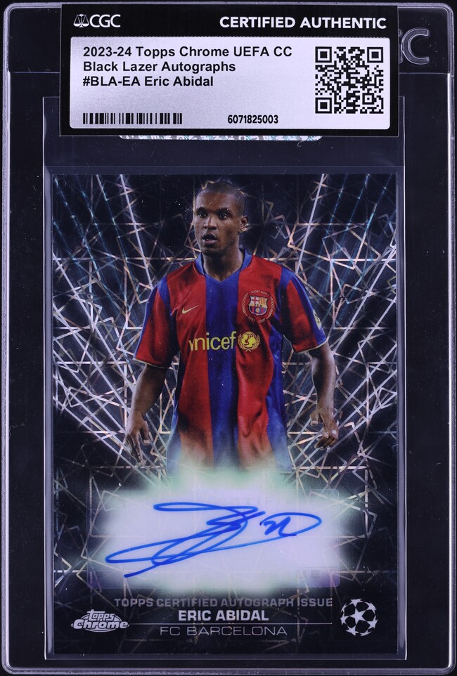 2024 Topps Chrome UCC Black Lazer Gold Sergio Aguero AUTO