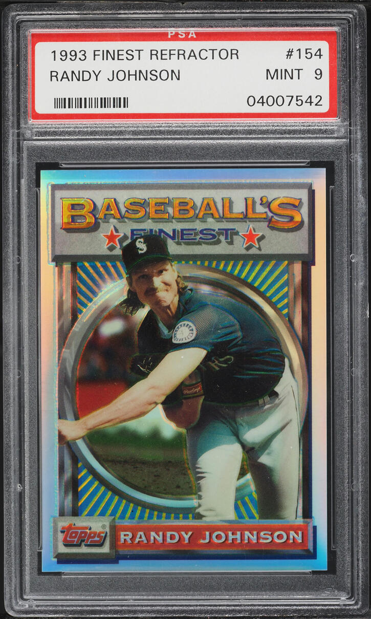 1993 Finest Refractor Randy Johnson #154 PSA 9 MINT