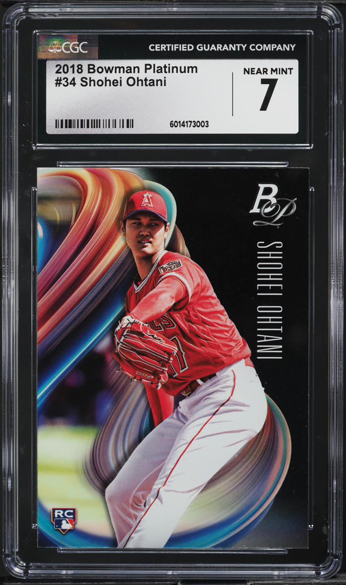 2018 Bowman Platinum Shohei Ohtani ROOKIE #34 CGC 7 NRMT