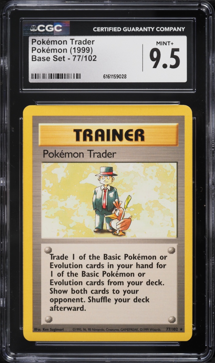 1999 Pokemon Base Set Pokemon Trader #77 CGC 9.5 MINT+