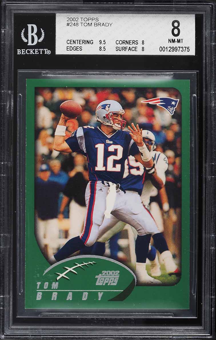 2002 Topps Football Tom Brady #248 BGS 8 NM-MT