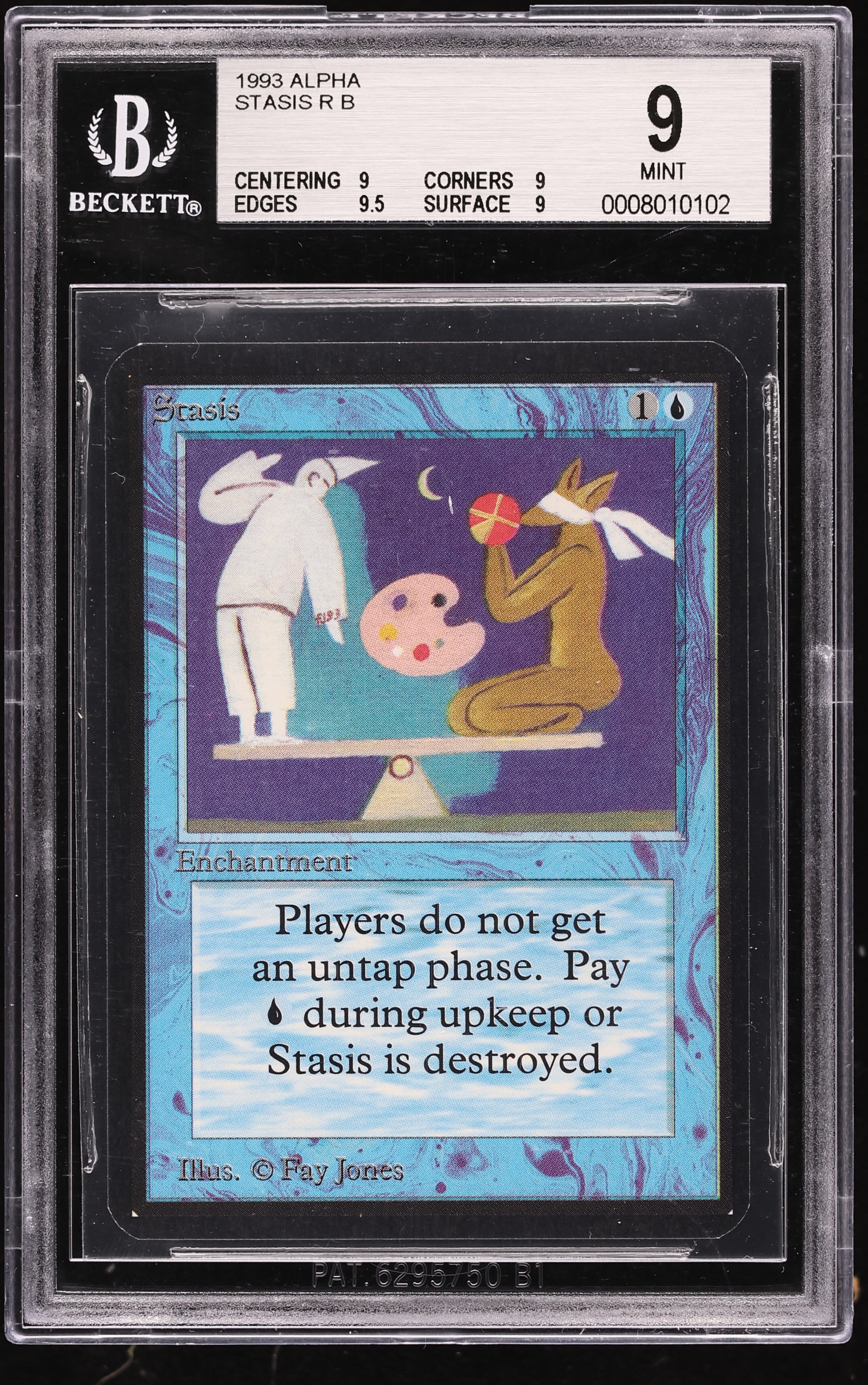 1993 Magic The Gathering MTG Alpha Stasis BGS 9 MINT