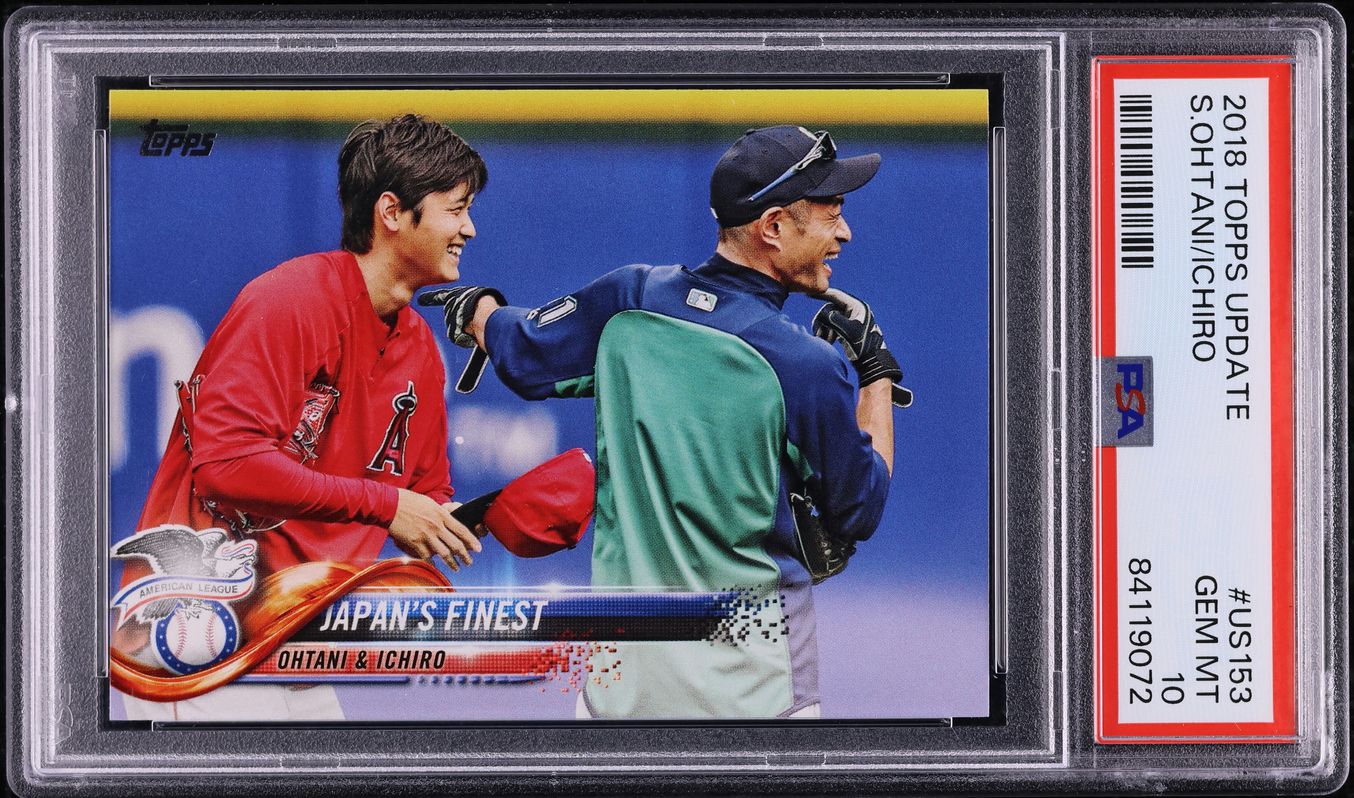 その他 2018 topps update 153 2018 Topps Update Ichiro Suzuki Shohei Ohtani ROOKIE #US153 PSA 10