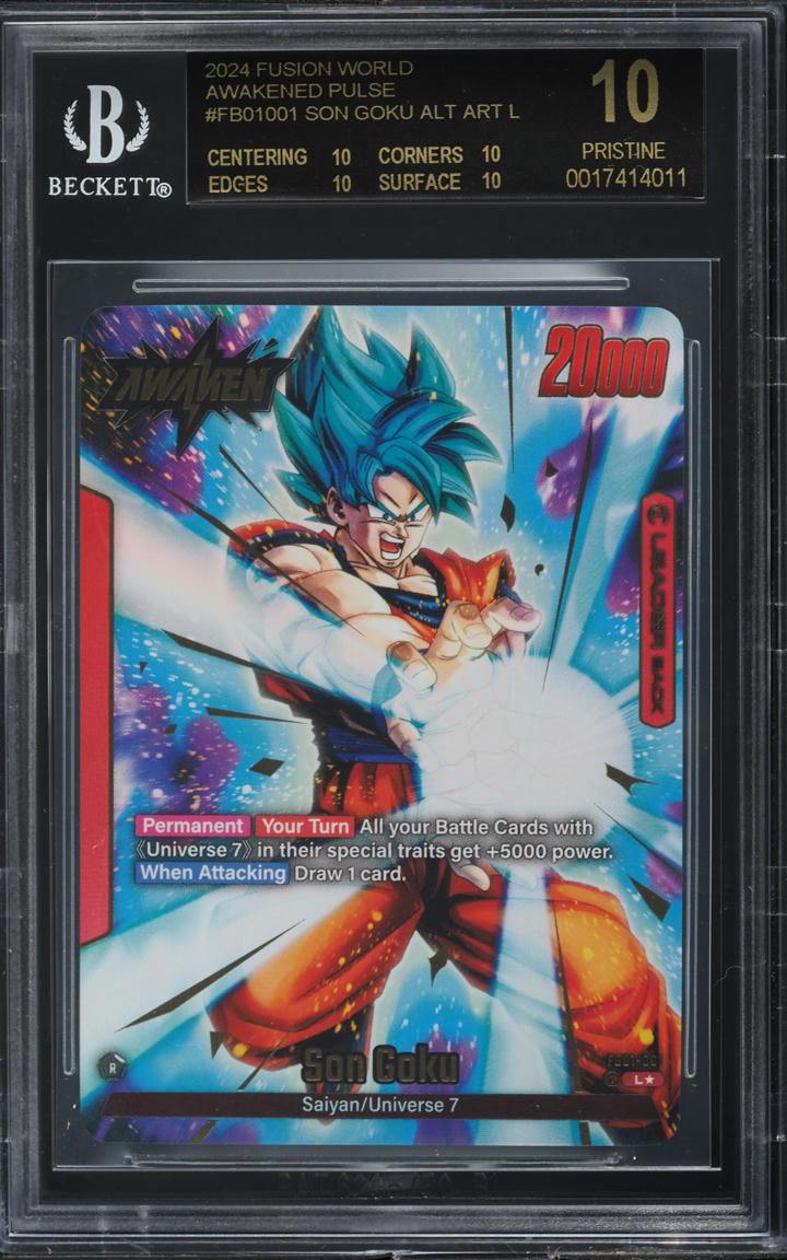 2024 Dragon Ball S Fusion Awakened Pulse Alt Art Son Goku BGS 10 BLACK ...