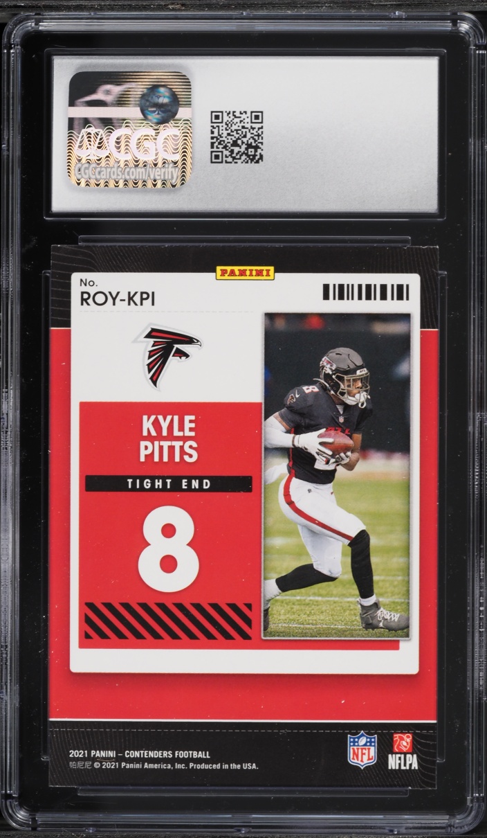 2021 Panini Contenders ROY Kyle Pitts ROOKIE #ROY-KPI CGC 9 MINT