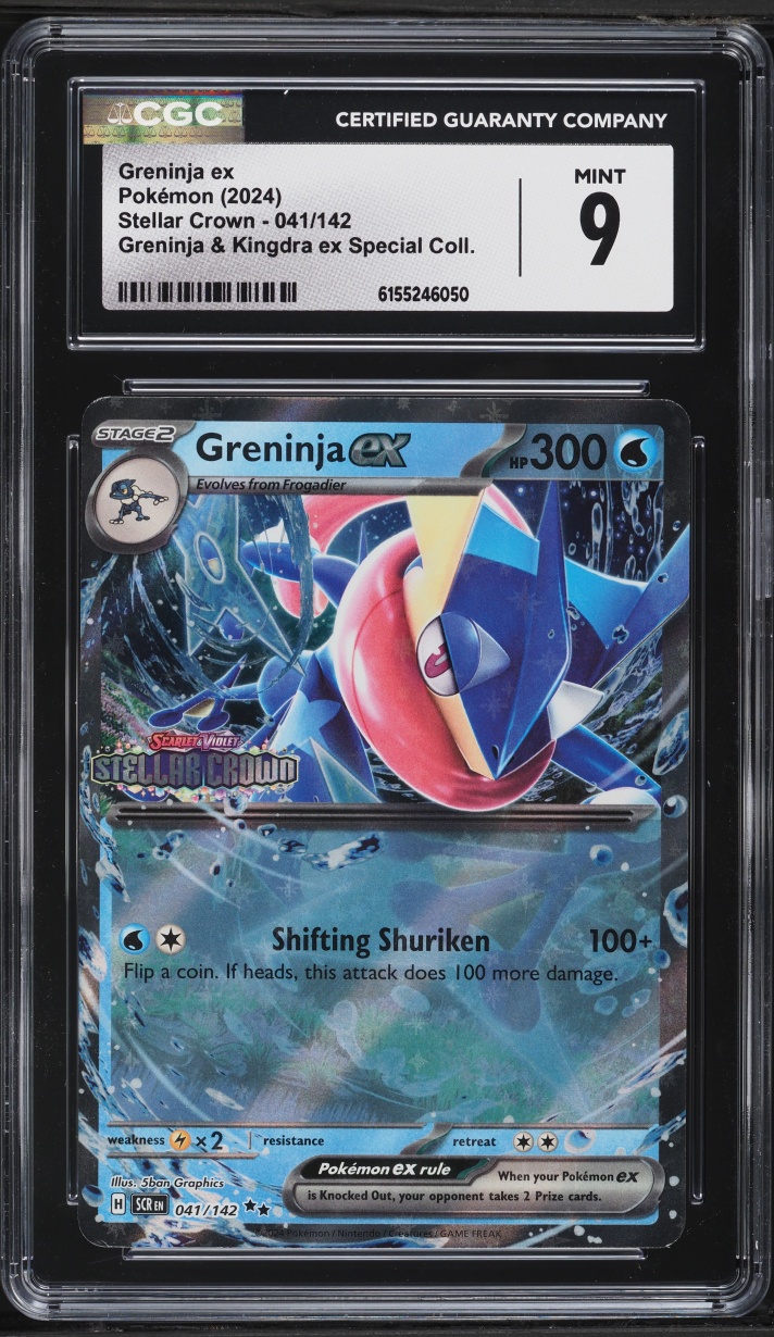 2024 Pokemon Scarlet & Violet Stellar Crown Special Collection Greninja Ex #41 CGC 9 MINT