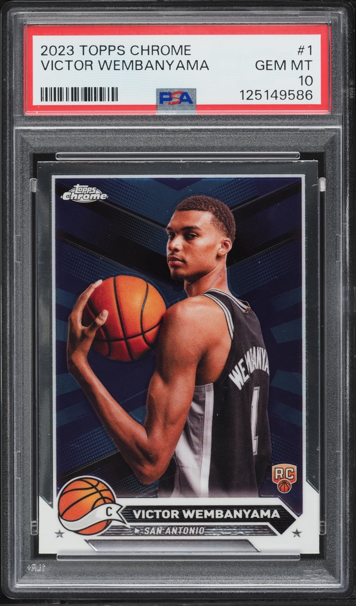 2023 Topps Chrome Victor Wembanyama ROOKIE #1 PSA 10 GEM MINT