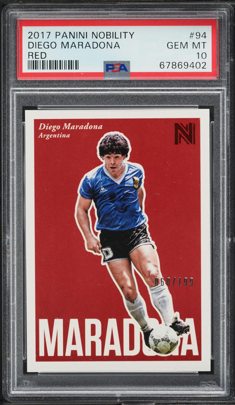 Carte Panini PGS 9 - Diego Maradona #224 - Coupe Du Monde 1990 - État Très Bien Noté - Collection Football