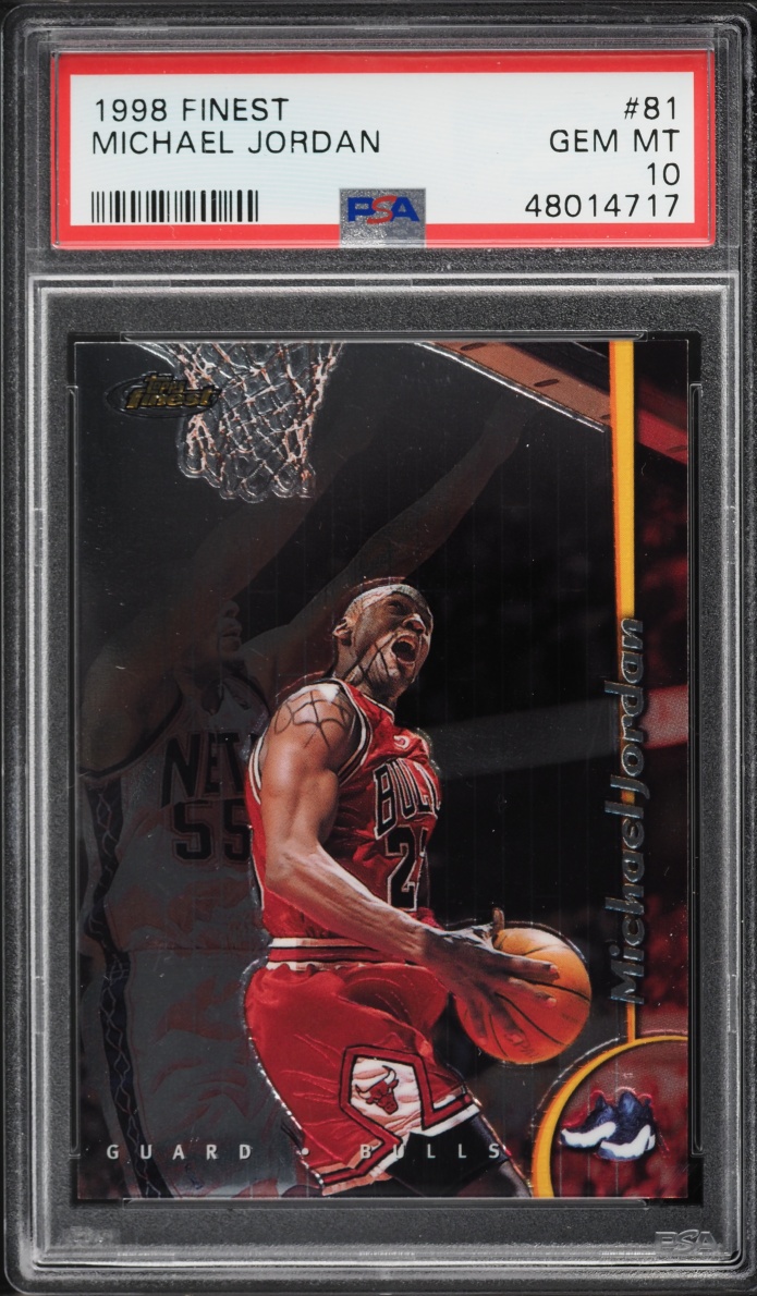 1998 Finest Basketball Michael Jordan #81 PSA 10 GEM MINT