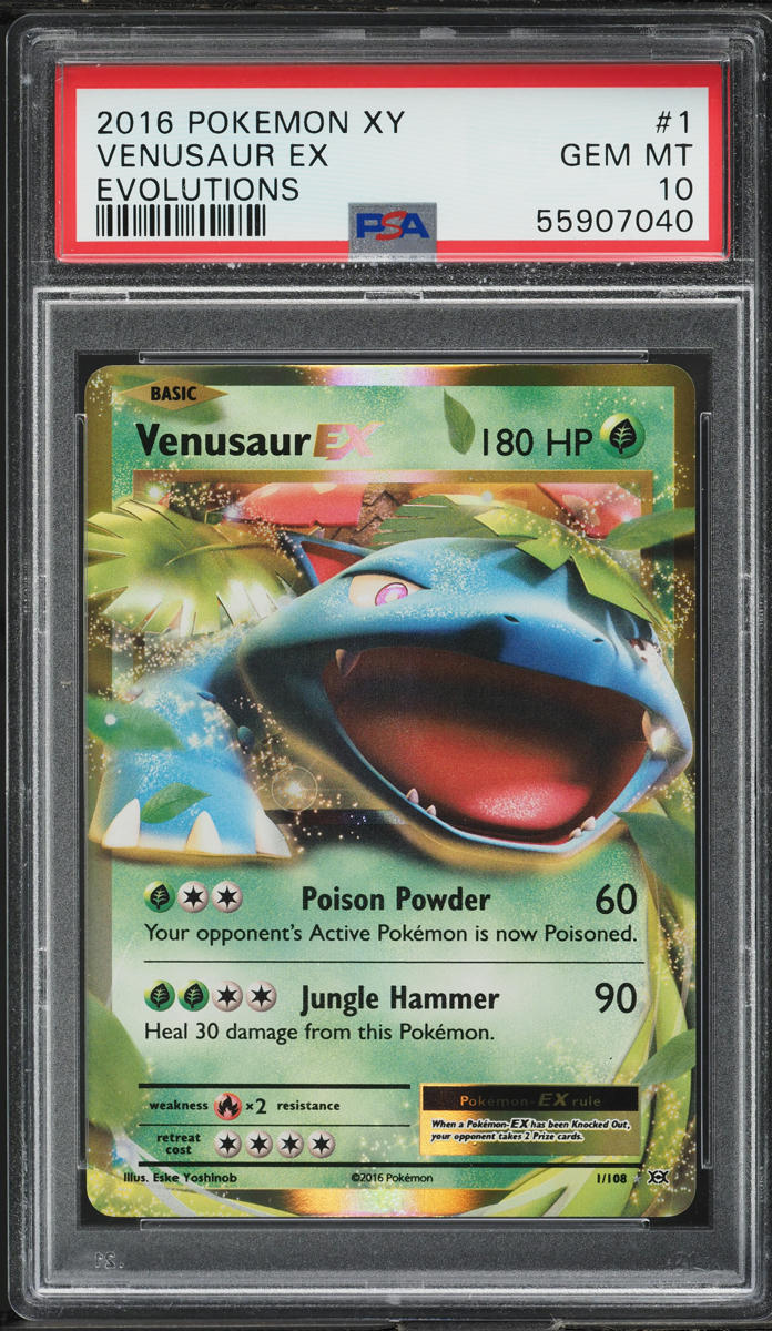 2016 Pokemon XY Evolutions Venusaur EX #1 PSA 10 GEM MINT
