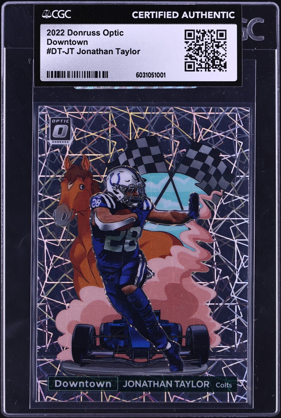 2022 Donruss Optic Downtown Jonathan Taylor #DT-JT CGC AUTH