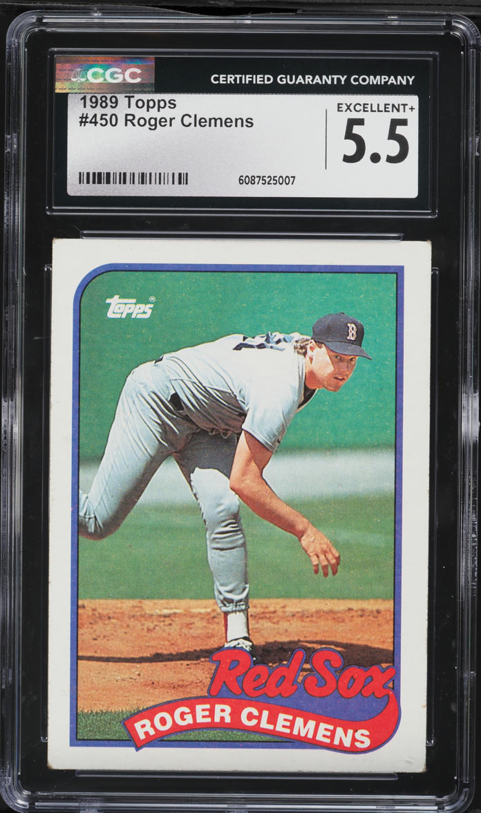1989 Topps Roger Clemens #450 CGC 5.5 EX+