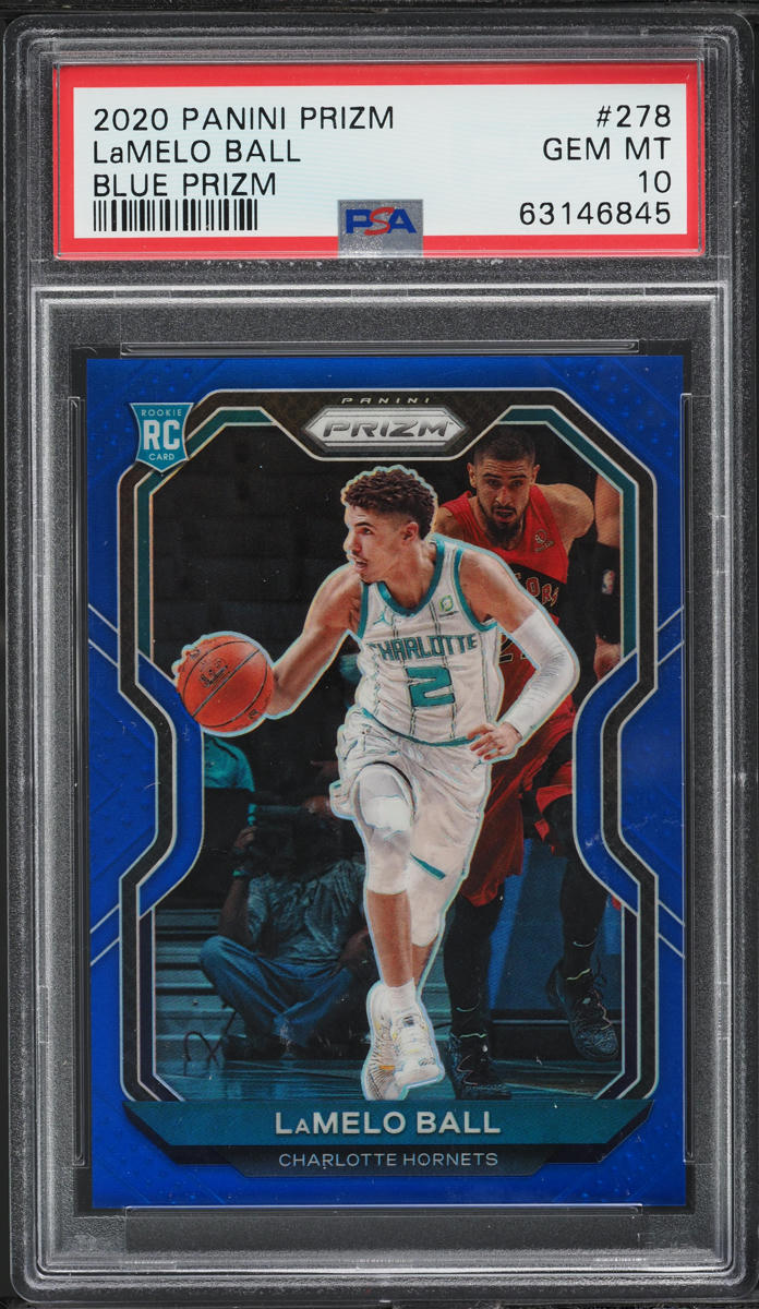 2020 Panini Prizm Blue LaMelo Ball ROOKIE /199 #278 PSA 10 GEM MINT