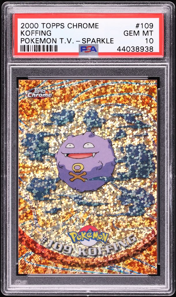 2000 Topps Chrome Pokemon Series 2 Sparkle Koffing #109 PSA 10 GEM MINT