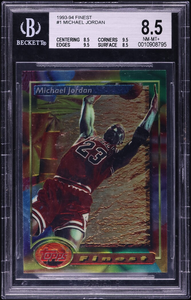 1993 Finest Basketball Michael Jordan #1 BGS 8.5 NM-MT+
