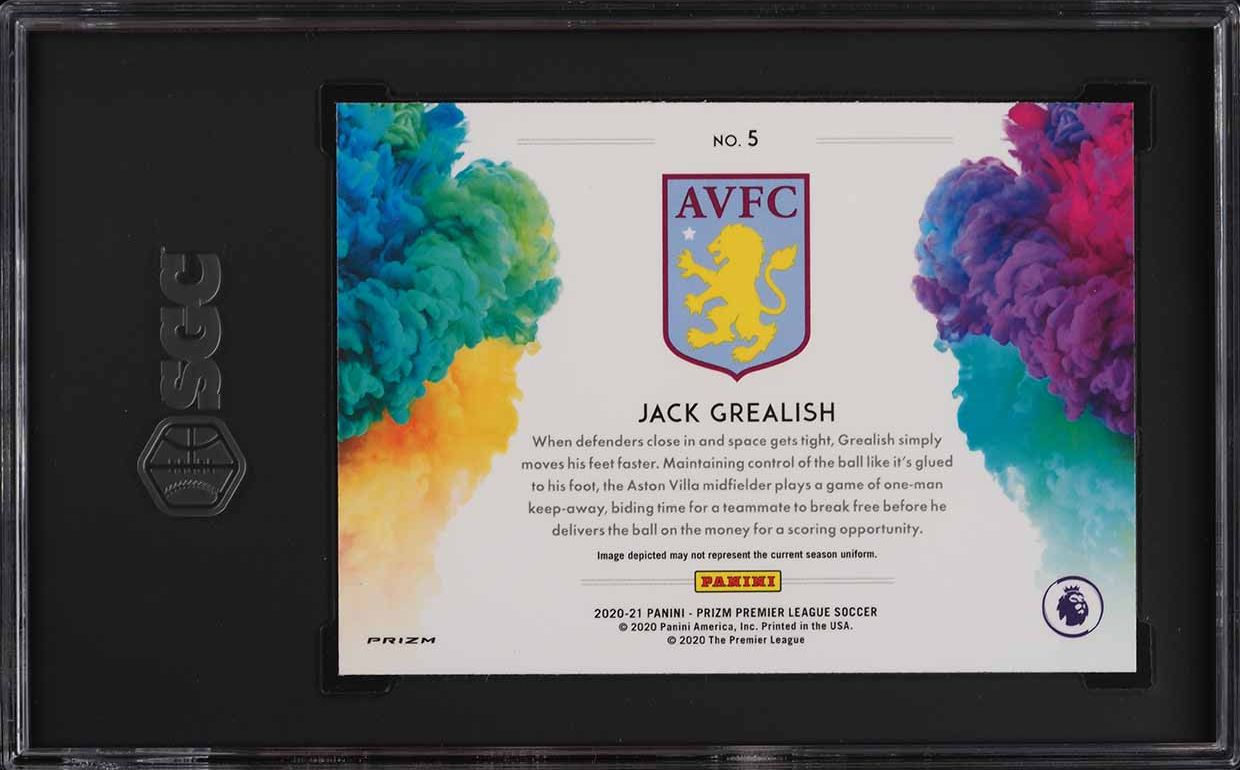 2020 Panini Prizm Premier League Color Blast Jack Grealish