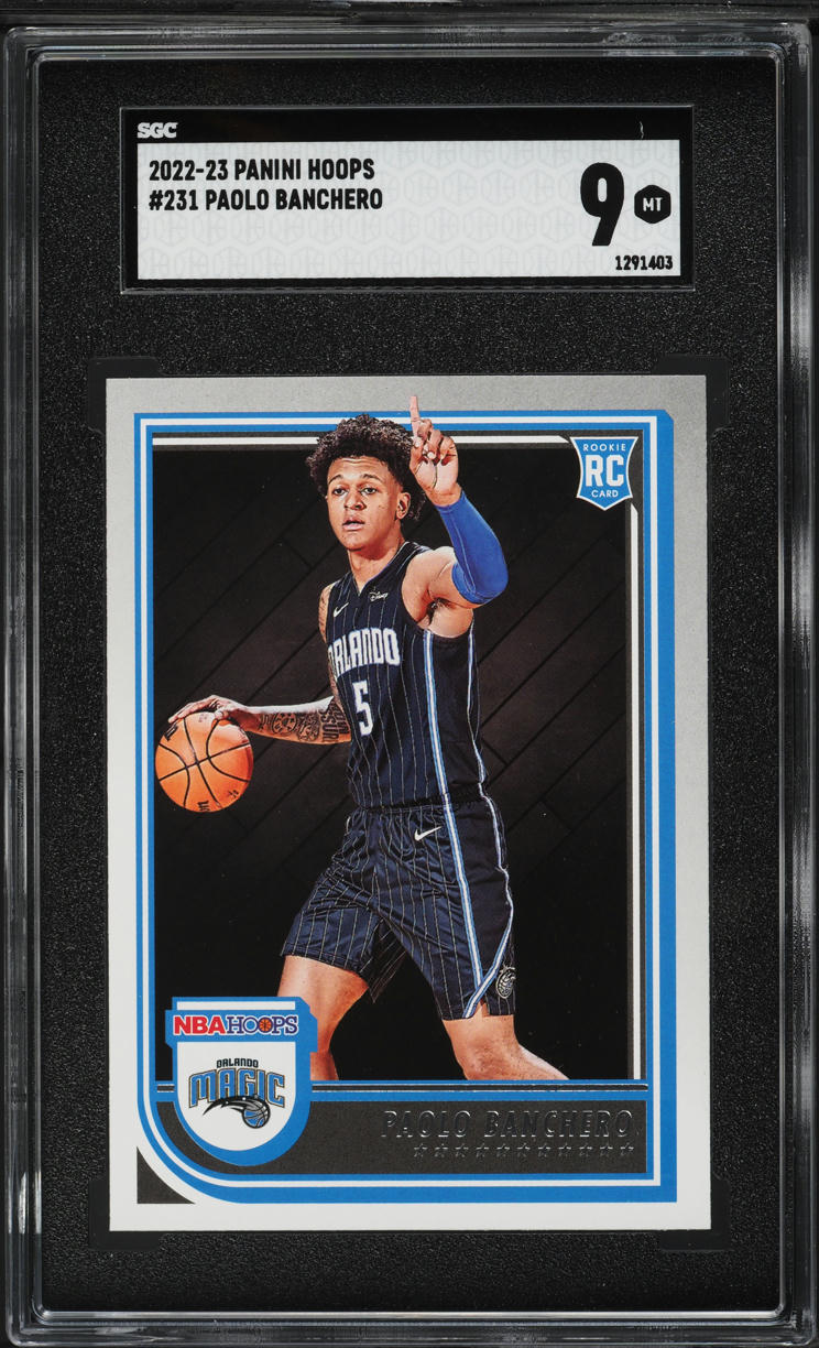 2022 Hoops Paolo Banchero ROOKIE #231 SGC 9 MINT