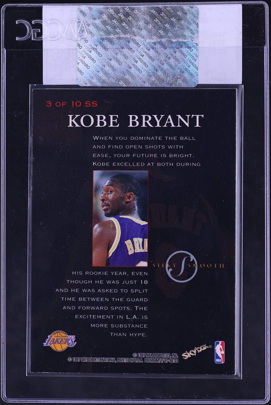 1997 Skybox Premium Silky Smooth Kobe Bryant #3 CGC AUTH