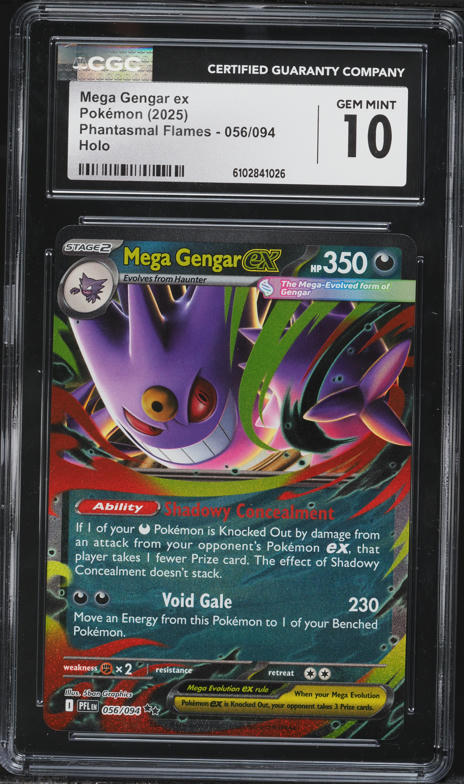 2025 Pokemon Japanese Mega Dream Ex SAR Mega Gengar ex #240 CGC 10