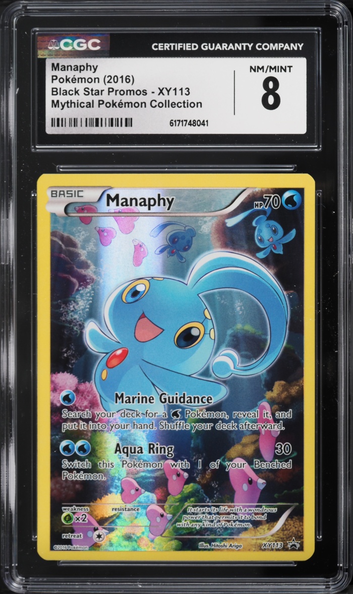 2016 Pokemon Promo Mythical Collection Manaphy #XY113 CGC 8 NM-MT