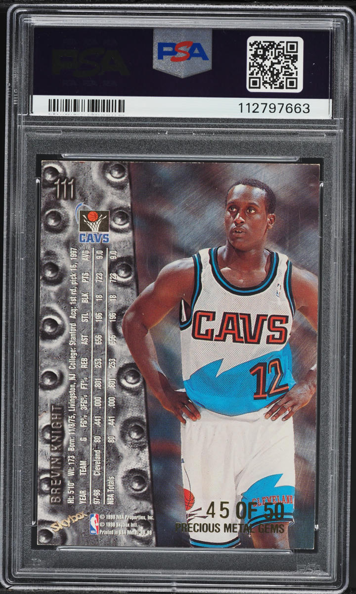 1998 Metal Universe Precious Metal Gems PMG Brevin Knight /50 #111 PSA 5 EX