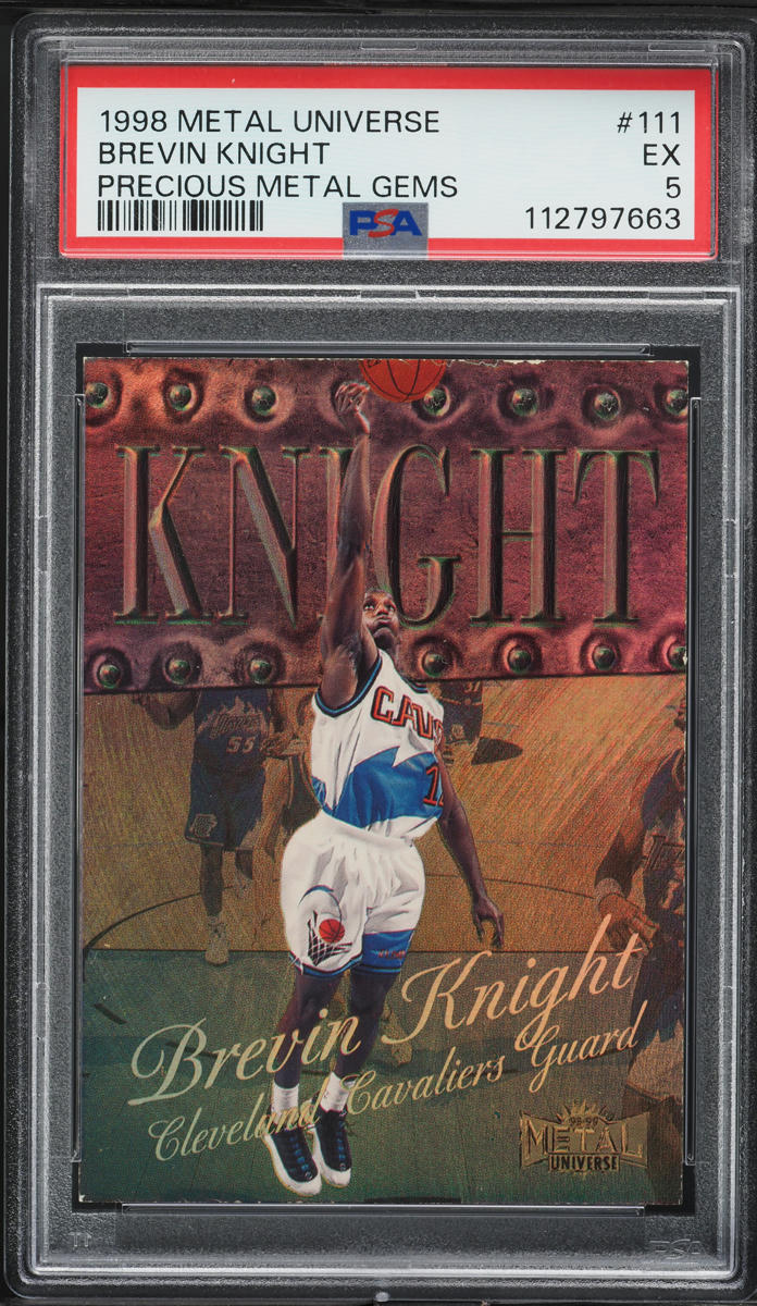1998 Metal Universe Precious Metal Gems PMG Brevin Knight /50 #111 PSA 5 EX