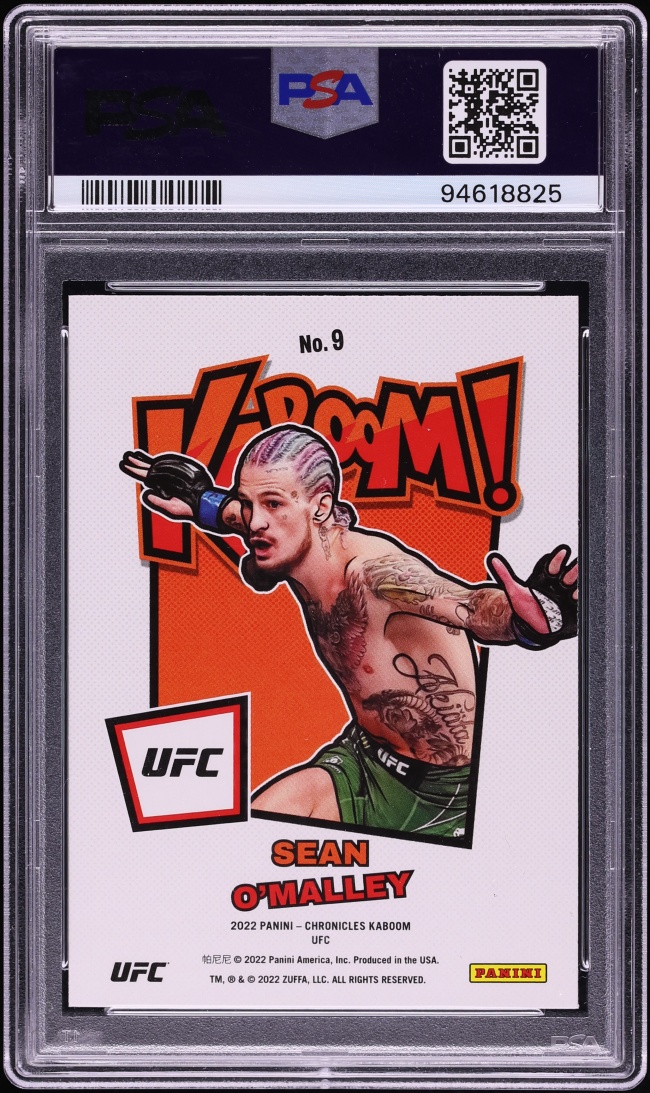 2022 Panini Instant UFC Kaboom! Sean O'Malley #9 PSA 10 GEM MINT - Photo 2