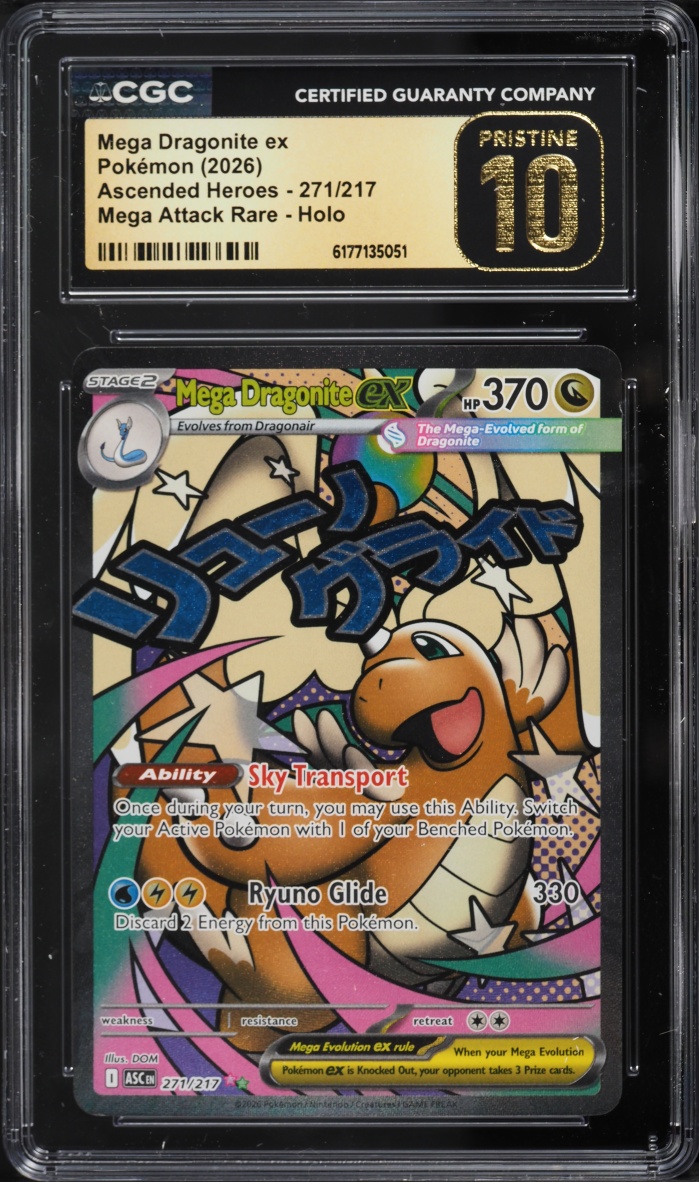 2026 Pokemon Mega Evolution Ascended Heroes MA Mega Dragonite EX #271 CGC 10 PRISTINE