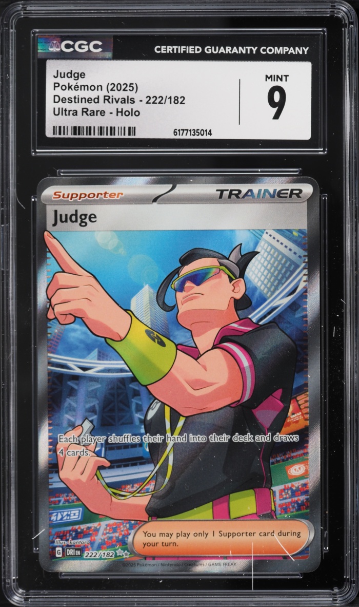 2025 Pokemon Scarlet & Violet Destined Rivals Full Art Judge #222 CGC 9 MINT