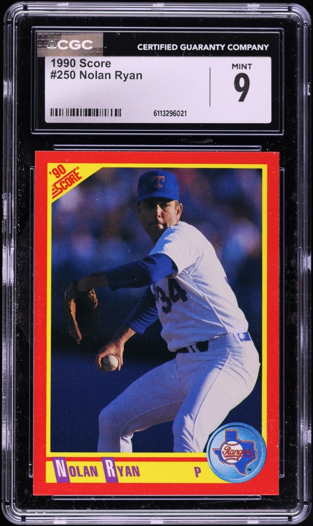 1990 Score Nolan Ryan #250 CGC 9 MINT