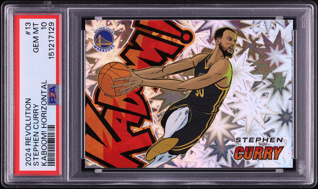 2024 Panini Revolution Kaboom! Horizontal Stephen Curry #13 PSA 10 GEM MINT