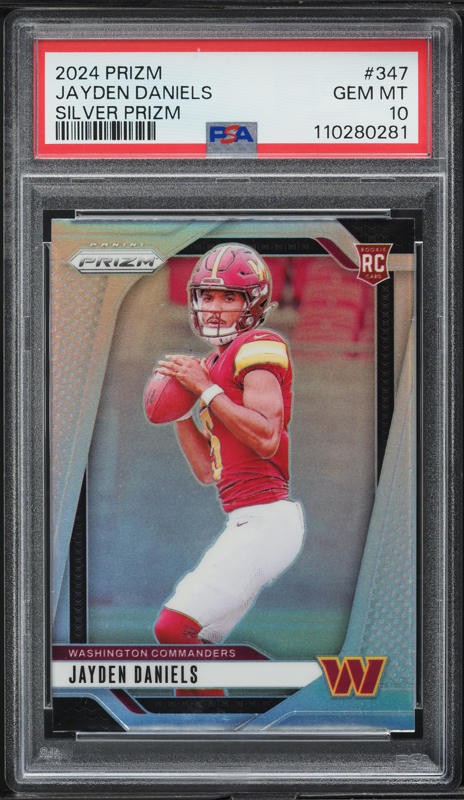 2024 Panini Prizm Blue Shimmer Jayden Daniels ROOKIE /25