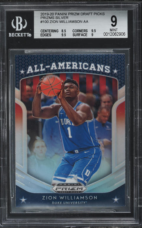 2019 Panini Prizm Silver Zion Williamson ROOKIE #248 PSA 10 GEM