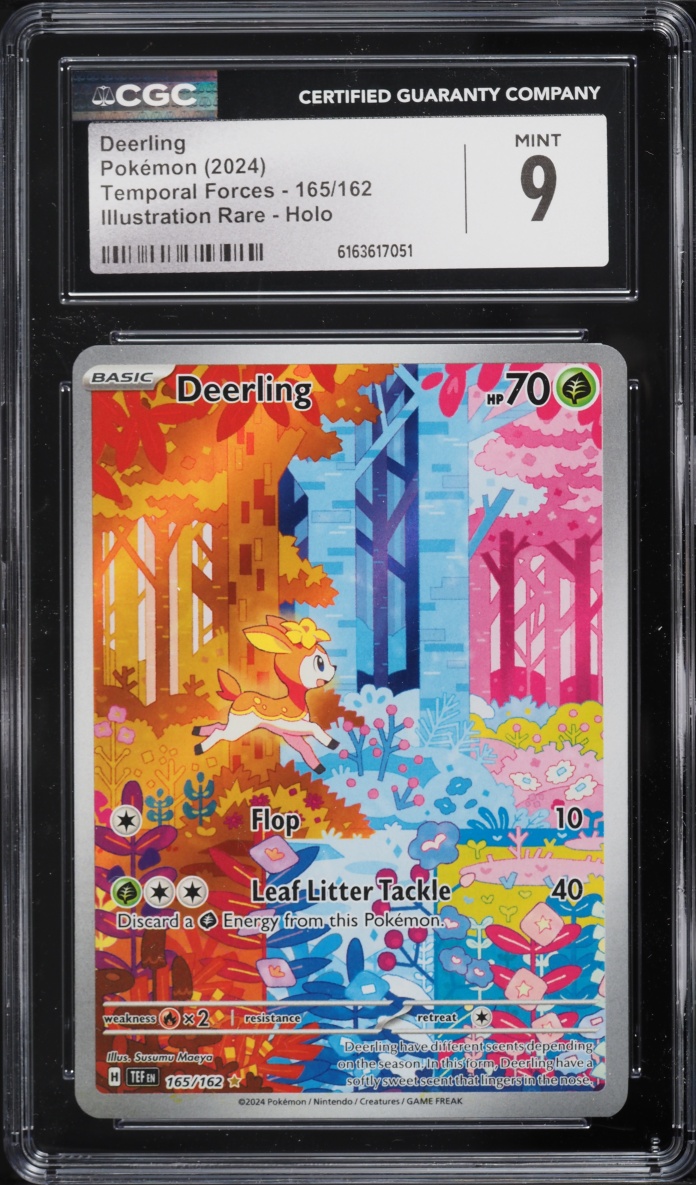 2024 Pokemon Scarlet & Violet Temporal Forces IR Deerling #165 CGC 9 MINT