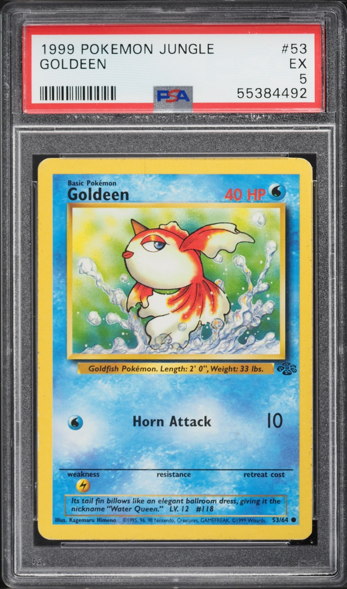 1999 Pokemon Jungle Goldeen #53 PSA 5 EX