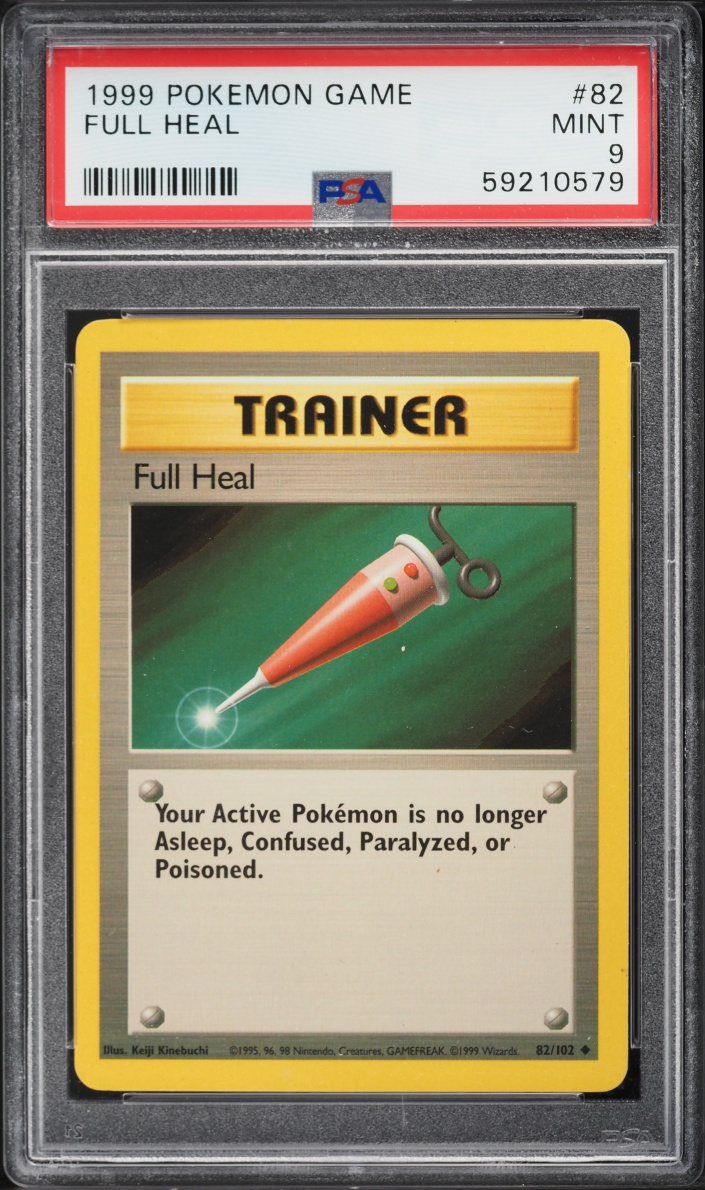 1999 Pokemon Base Set Full Heal #82 PSA 9 MINT