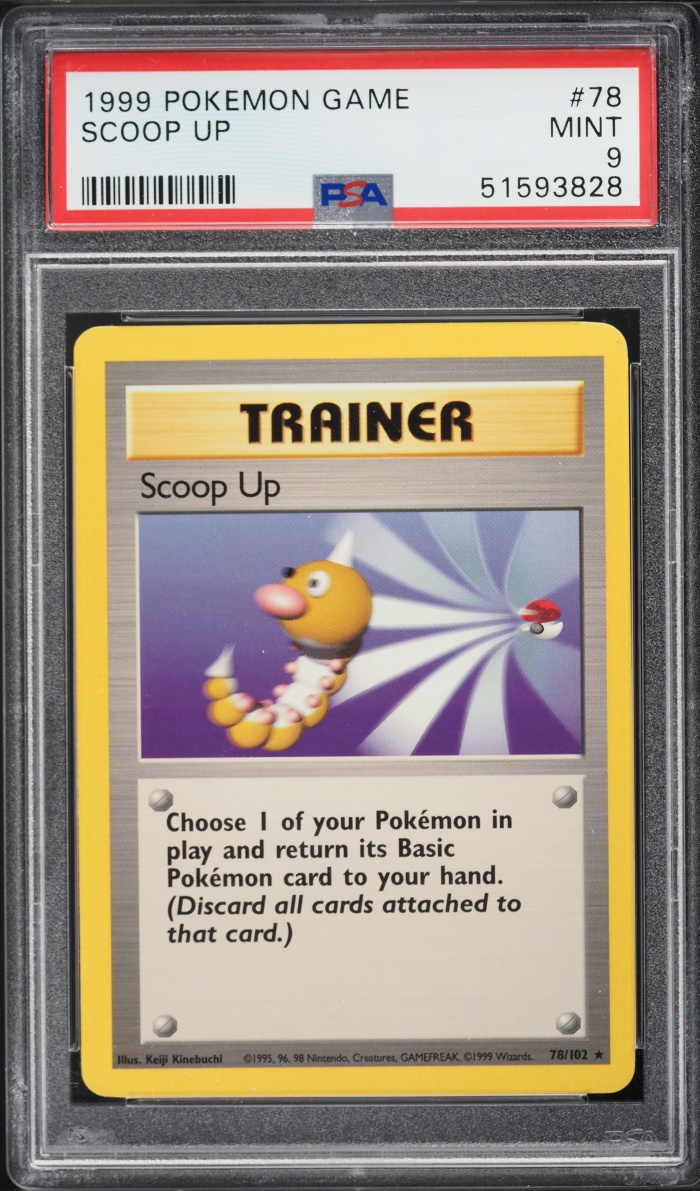 1999 Pokemon Base Set Scoop Up #78 PSA 9 MINT