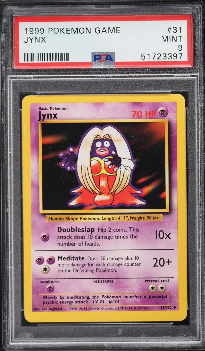 1999 Pokemon Base Set Jynx #31 PSA 9 MINT