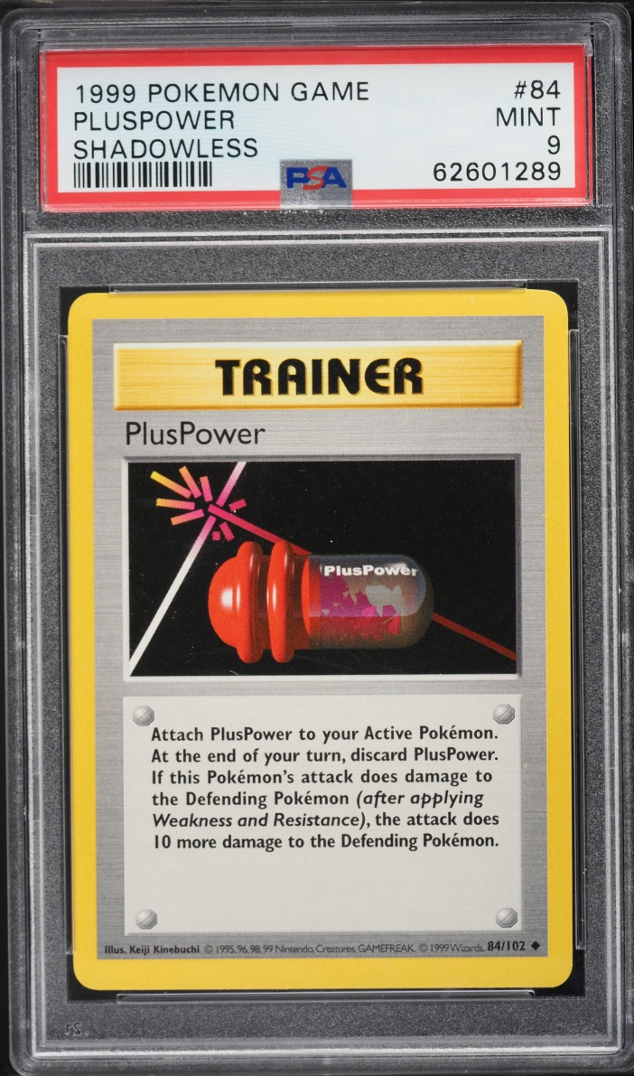 1999 Pokemon Base Set Shadowless Pluspower #84 PSA 9 MINT