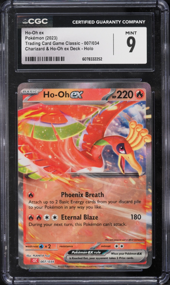 2023 Pokemon TCG Classic Charizard Deck Holo Ho-Oh ex #7 CGC 9 MINT
