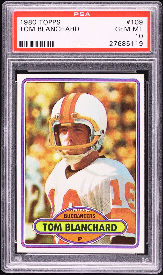 1980 Topps Football Tom Blanchard #109 PSA 10 GEM MINT