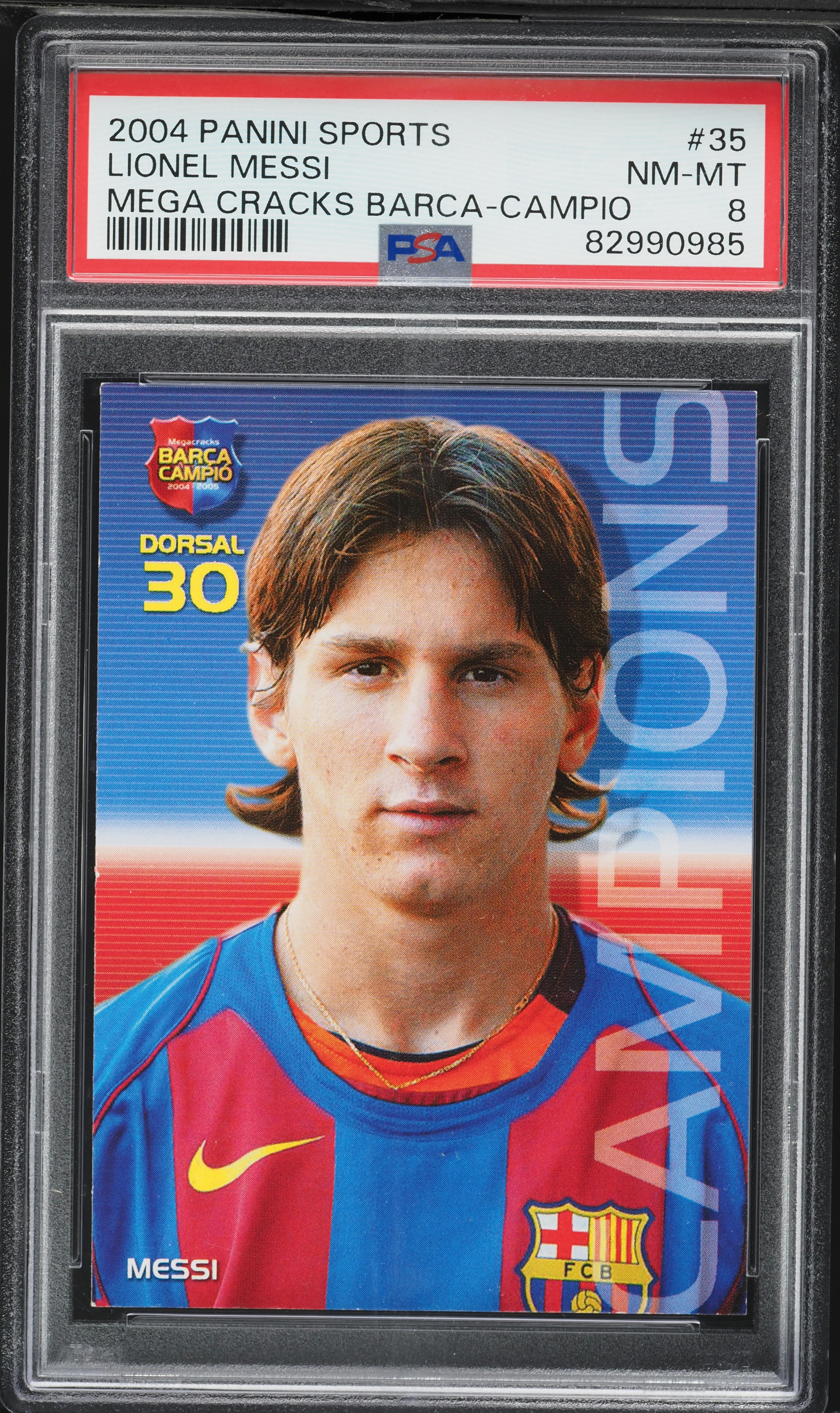 リオネルメッシ　ルーキーカード 2004 Panini Mega Cracks 2004 Panini Sports Mega Cracks Barca Campio Lionel Messi
